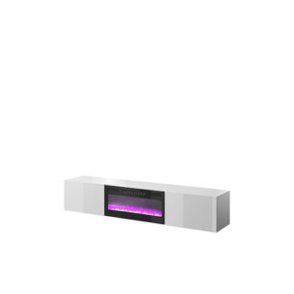 Έπιπλο Τηλεόρασης Μεταλλικό Rtv Slide Gloss White Μ200xΠ40xΥ50cm Κωδικός: STVCMMZPM0233