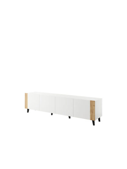 Έπιπλο Τηλεόρασης Ξύλινο White Μ200xΠ42xΥ52cm