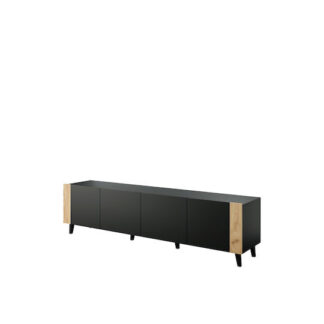 Έπιπλο Τηλεόρασης Ξύλινο White Μ200xΠ42xΥ52cm