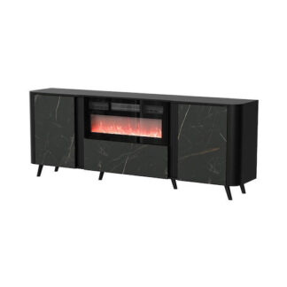 SIENA chest of drawers 150.5x40x75 matte black