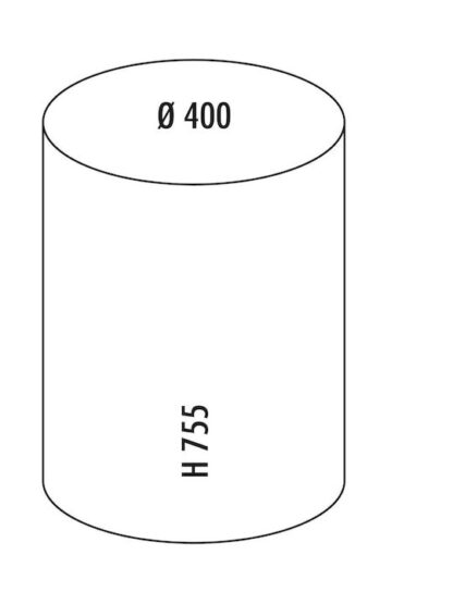 Wesco Κάδος Απορριμμάτων Πλαστικός Μπεζ 50lt