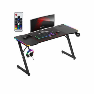 Ηλεκτρικό Γραφείο Gaming Hero 7.9 Ξύλινο White με Μεταλλικά Πόδια & Ρυθμιζόμενο Ύψος 100x60x72εκ.
