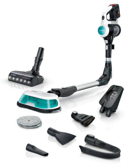 Bosch Επαναφορτιζόμενη Σκούπα 2 σε 1 Stick & Χειρός 18V Τιρκουάζ BCS71HYG4