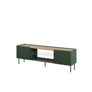 Έπιπλο Τηλεόρασης Ξύλινο Πράσινο Μ200xΠ40xΥ54cm Κωδικός: 301402