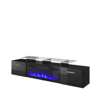 Έπιπλο Τηλεόρασης Ξύλινο White / Gloss White Μ190xΠ37xΥ48cm Κωδικός: STVCMMZPM0230
