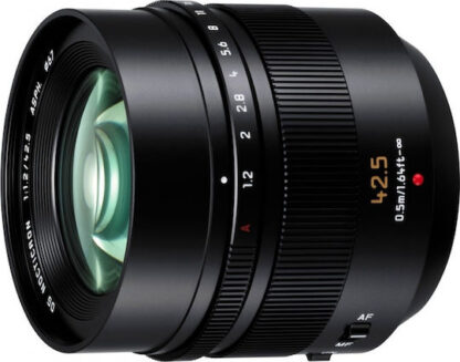 Panasonic Crop Φωτογραφικός Φακός Leica DG Nocticron 42.5mm f/1.2 Asph/Power OIS Σταθερός για Micro Four Thirds (MFT) Mount Μαύρος