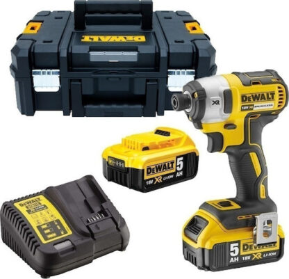 Dewalt Παλμικό Κατσαβίδι Μπαταρίας Brushless 18V 2x5Ah Κωδικός: DCF887P2