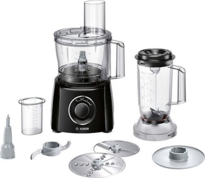 Bosch MCM3201B food processor 800 W 2.3 L Black  Transparent