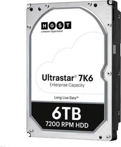 Western Digital Ultrastar DC HC310 6TB HDD Σκληρός Δίσκος 3.5" SATA III 7200rpm με 256MB Cache για NAS / Server Κωδικός: 0B36039
