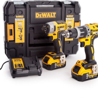 Dewalt Σετ Δραπανοκατσάβιδο & Μπουλονόκλειδο 18V με 3 Μπαταρίες 5Ah και Θήκη Κωδικός: DCK305P3T