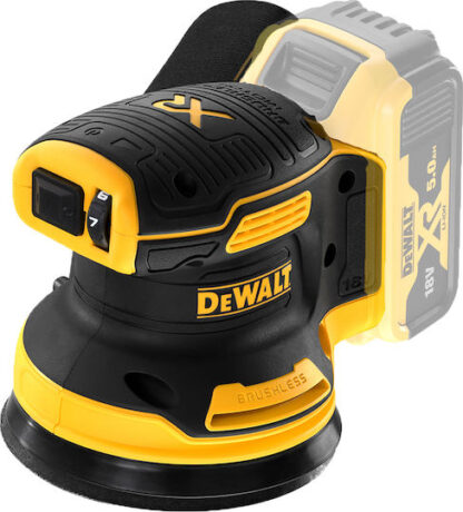 Dewalt -XJ Έκκεντρο Τριβείο 125mm Μπαταρίας 18V Solo με Ρύθμιση Ταχύτητας και με Σύστημα Αναρρόφησης Κωδικός: DCW210N