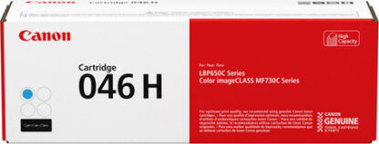 Canon 046H Γνήσιο Toner Laser Εκτυπωτή Κυανό High Capacity (1253C004)