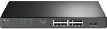 TP-LINK TL-SG1218MPE v1 Managed L2 PoE+ Switch με 16 Θύρες Gigabit (1Gbps) Ethernet και 2 SFP Θύρες
