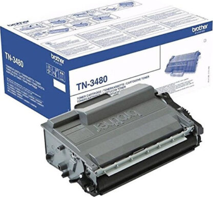 Brother TN-3480 Γνήσιο Toner Laser Εκτυπωτή Μαύρο High Yield 8000 Σελίδων (TN-3480)