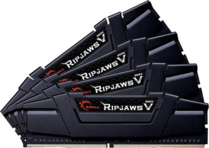 G.Skill Ripjaws V 64GB DDR4 RAM με 4 Modules (4x16GB) και Ταχύτητα 3200 για Desktop Κωδικός: F4-3200C16Q-64GVK