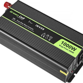 Green Cell INV09 power adapter/inverter Auto 1000 W Black