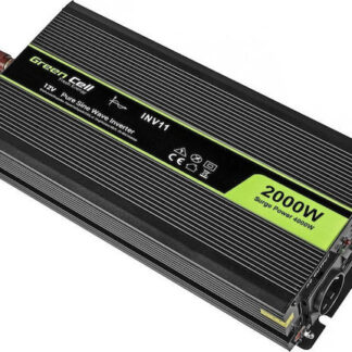 Green Cell INV22 power adapter/inverter Auto 1500 W Black