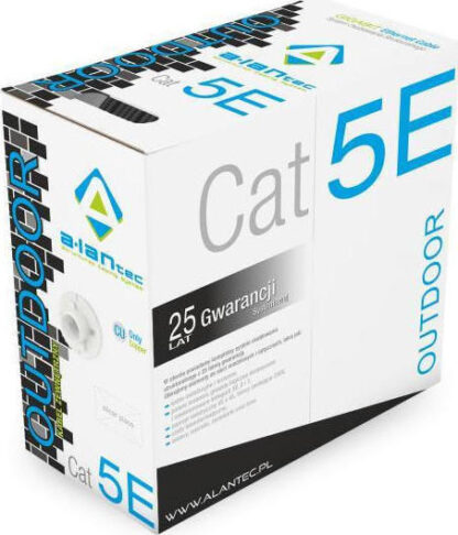 A-LAN F/UTP Cat.5e Καλώδιο Δικτύου Ethernet χωρίς ακροδέκτες 305m Μαύρο Κωδικός: KIF5OUT305