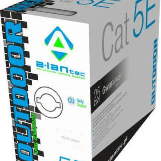 A-LAN F/UTP Cat.5e Καλώδιο Δικτύου Ethernet χωρίς ακροδέκτες 305m Μαύρο Κωδικός: KIF5OUT305