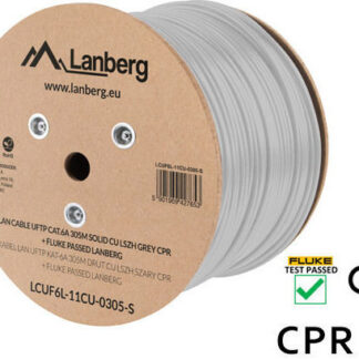 Lanberg LCU6-21CU-0305-BK networking cable Black 305 m Cat6 U/UTP (UTP) outdoor