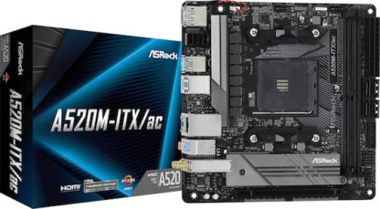ASRock A520M-ITX/ac Wi-Fi Motherboard Mini ITX με AMD AM4 Socket