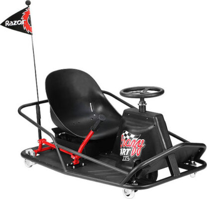 Παιδικό Ηλεκτροκίνητο Go Kart Μονοθέσιο Crazy Kart XL 12 Volt Μαύρο Κωδικός: 25173801