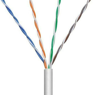 A-LAN U/UTP Cat.5e Καλώδιο Δικτύου Ethernet χωρίς ακροδέκτες 305m Μαύρο Κωδικός: KIU5OUTS305