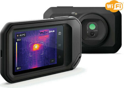FLIR C3-X? thermal imaging camera Black 1800 mAh Vanadium Oxide Uncooled Focal Plane Arrays Built-in display 128 x 96 pixels LCD 640 x 480 pixels