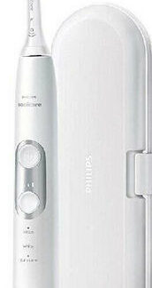 Philips Sonicare Protective Clean 6100 Ηλεκτρική Οδοντόβουρτσα με Αισθητήρα Πίεσης και Θήκη Ταξιδίου Λευκή