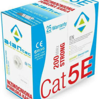 A-LAN U/UTP Cat.5e Καλώδιο Δικτύου Ethernet χωρίς ακροδέκτες 305m Γκρι Κωδικός: KIU5STR305