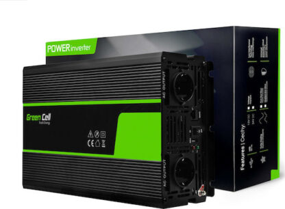 Green Cell INV21 power adapter/inverter Auto 6000 W Black