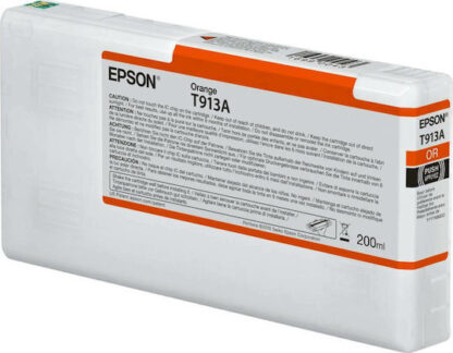Epson T913A Orange Γνήσιο Μελάνι Εκτυπωτή InkJet Πορτοκαλί (C13T913A00)