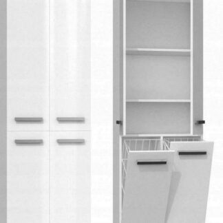 Cama display cabinet SOHO S6 2D2S grey/white gloss