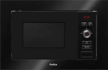 Amica AMMB20E1GB Εντοιχιζόμενος Φούρνος Μικροκυμάτων με Grill 20lt Μαύρος