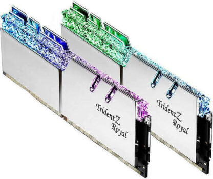 G.Skill Trident Z Royal 32GB DDR4 RAM με 2 Modules (2x16GB) και Ταχύτητα 3600 για Desktop Κωδικός: F4-3600C16D-32GTRSC