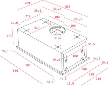 Teka GFH 55 Μηχανισμός Απορρόφησης 55cm Inox