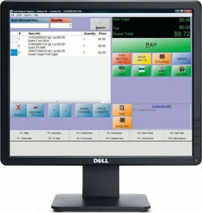 DELL E Series E1715S LED display 43.2 cm (17 ) 1280 x 1024 pixels SXGA LCD Black