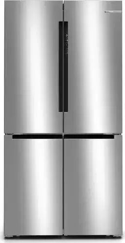 Bosch Ψυγείο Ντουλάπα 605lt Total NoFrost Υ183xΠ91xΒ73.1εκ. Brushed Steel Anti-Fingerprint KFN96VPEA