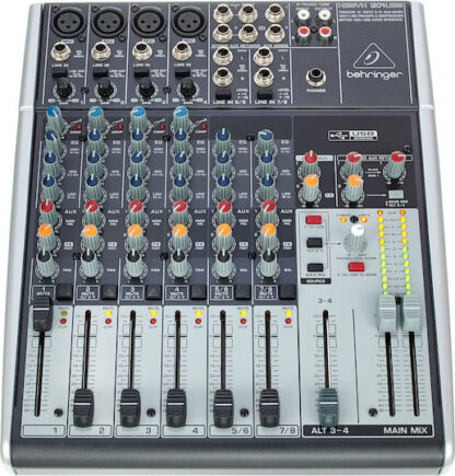 Behringer Xenyx-1204USB Αναλογική Κονσόλα 12 Καναλιών με Phantom Power & 4 Εισόδους XLR