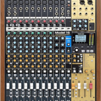 Tascam MODEL 16 audio mixer 16 channels 20 - 30000 Hz Black  Gold  Wood