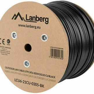Alantec KIU6OUTZ305 networking cable 305 m Cat6 U/UTP (UTP) Black
