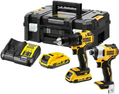 Dewalt Σετ Δραπανοκατσάβιδο & Παλμικό Κατσαβίδι 18V με 2 Μπαταρίες 4Ah και Θήκη Κωδικός: DCK2062M2T