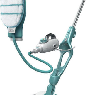 Black & Decker 9IN1 Steam-mop Upright steam cleaner 0.5 L Turquoise White 1300 W