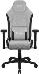 Aerocool CROWNASHGR  Ergonomic Gaming Chair  Adjustable Cushions  AeroWeave Technology  Grey