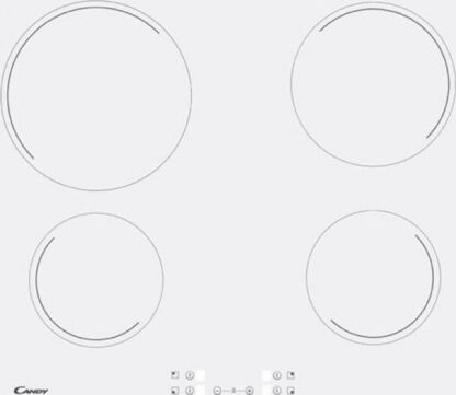 Candy CH64CCW Κεραμική Εστία Αυτόνομη 59x52εκ. Λευκή