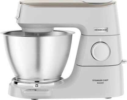 Kenwood Titanium Chef Baker Κουζινομηχανή 1200W με Ανοξείδωτο Κάδο 5lt Κωδικός: KVC65.001WH