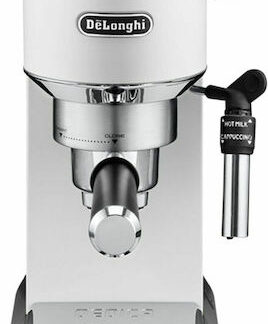 De'Longhi Dedica Pump Μηχανή Espresso 1300W Πίεσης 15bar Λευκή