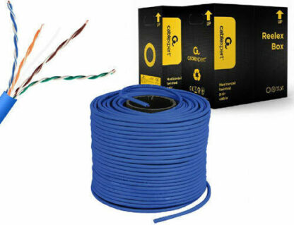 Cablexpert U/UTP Cat.5e Καλώδιο Δικτύου Ethernet χωρίς ακροδέκτες 305m Μπλε Κωδικός: UPC-5004E-SOL-B