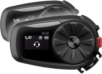 Sena 5S-10D Ενδοεπικοινωνία Διπλή για Κράνος Μηχανής με Bluetooth