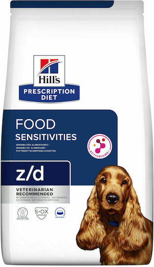 Hill's Hill's Prescription Diet Z/D Food Sensitivities 10kg Ξηρά Τροφή χωρίς Γλουτένη για Ενήλικους Σκύλους με Συκώτι